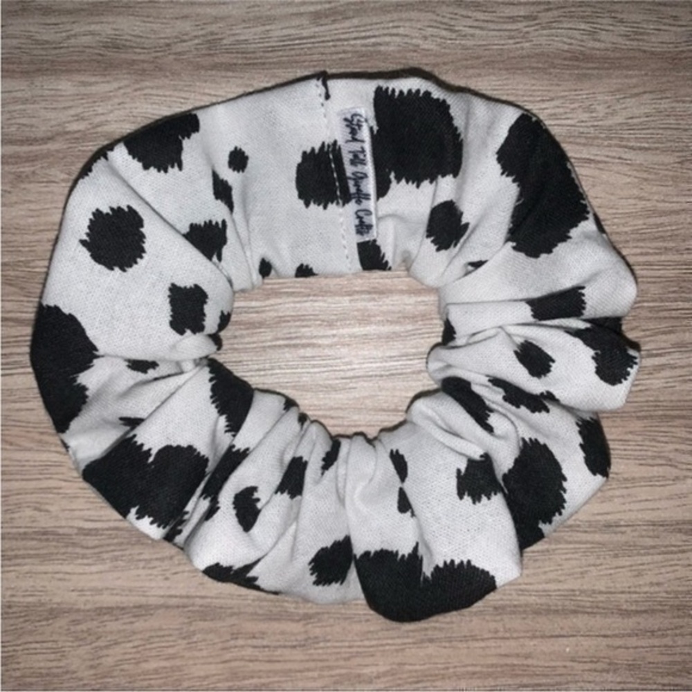 $7ea or 3/$15 Cow print hair Scrunchie handmade new
